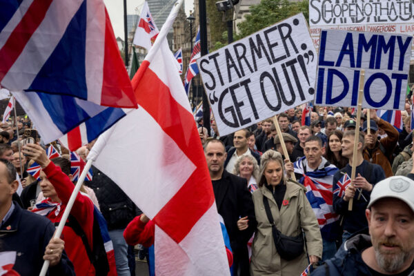 Protest skrajnych prawicowców w Londynie