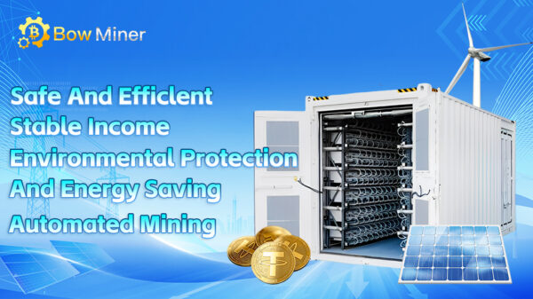 Interfejs platformy Bow Miner do pasywnego zarabiania na kryptowalutach