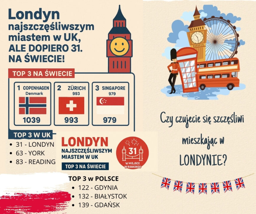 najszczęśliwsze miasto w UK
