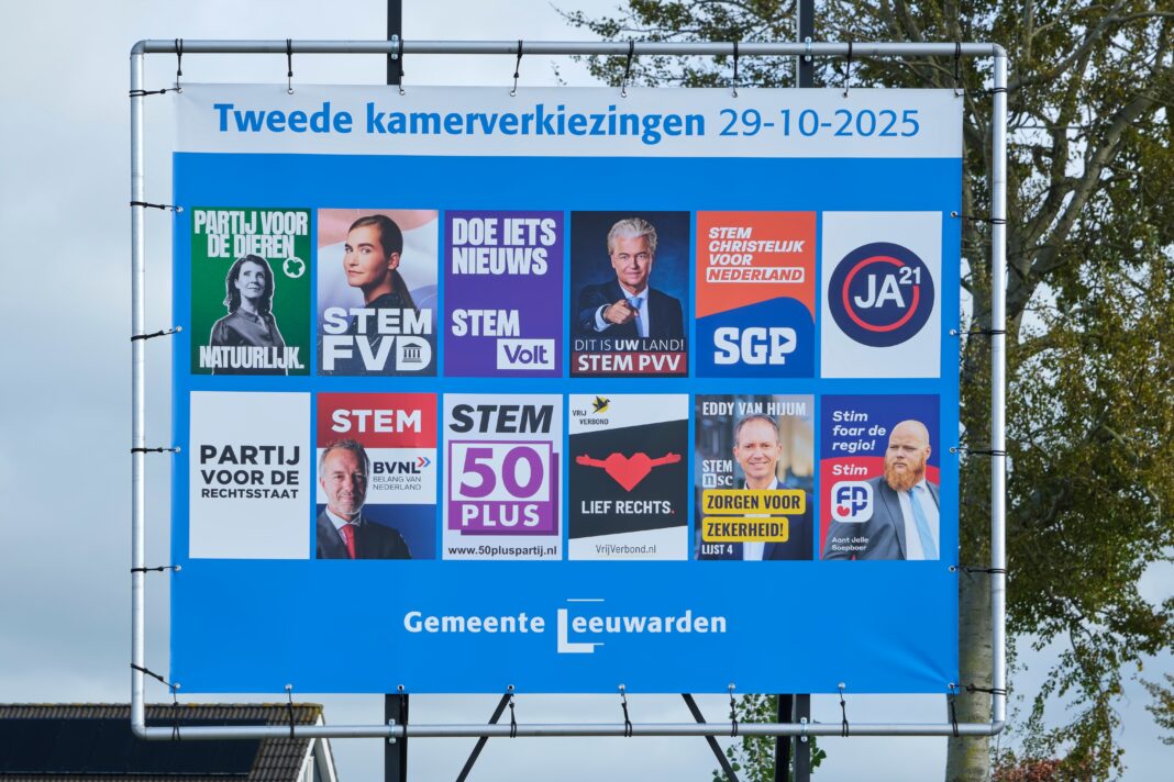 Wyniki wyborów w Holandii (exit poll, 29 października 2025):
