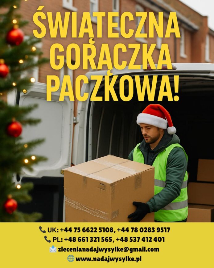 Terminy nadania paczek przed świętami - UK do Polska