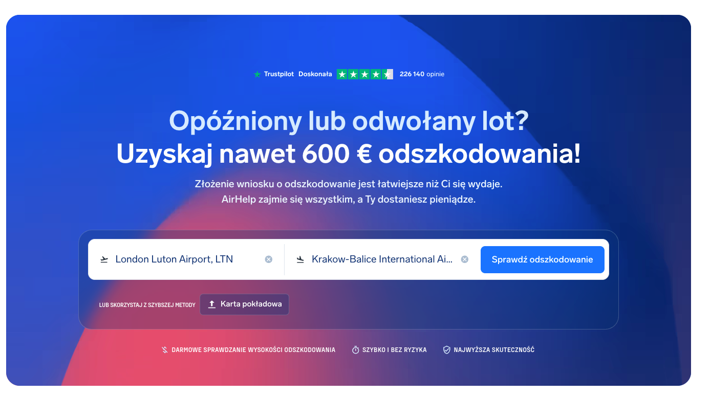 Lotnisko Kraków Balice jest znane z gęstych mgieł i często dochodzi do opóźnień i przekierowań lotów na inne lotniska. Zawsze warto sprawdzić czy można uzyskać odszkodowanie.