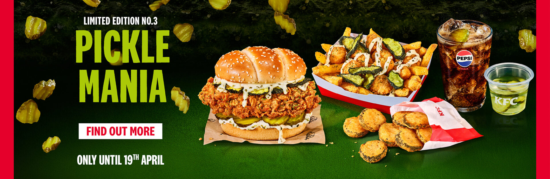Pickle Mania w KFC tylko w Wielkiej Brytanii. Foto: KFC