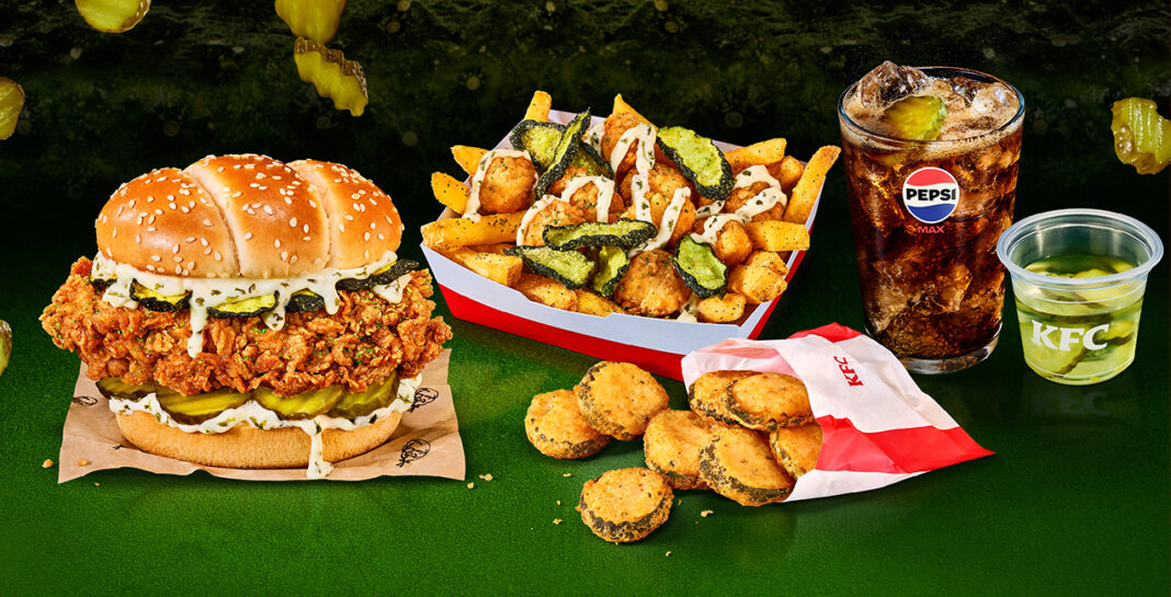 Pickle Mania w KFC tylko w Wielkiej Brytanii. Foto: KFC