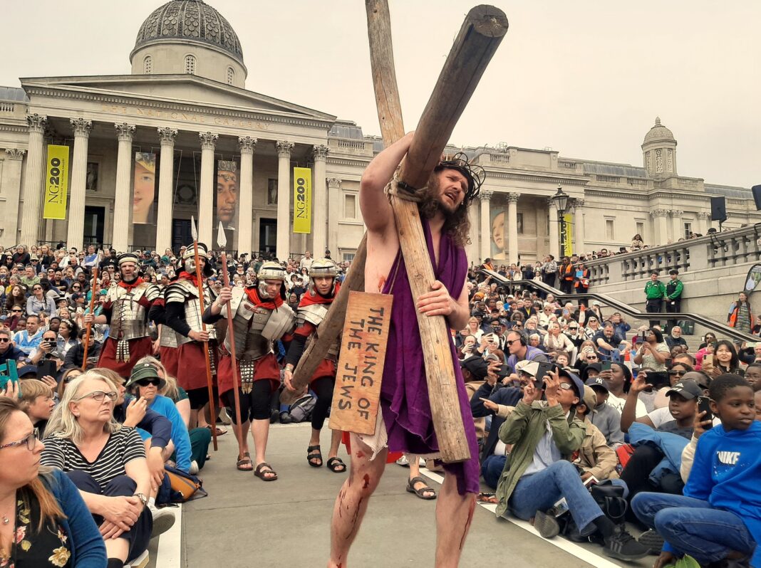 The Passion of Jesus in Trafalgar Square