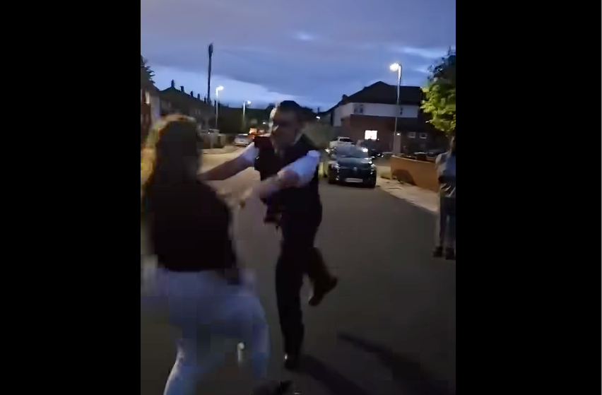 Nagranie z Netherton w czasie incydentu z Polką i jej synem.