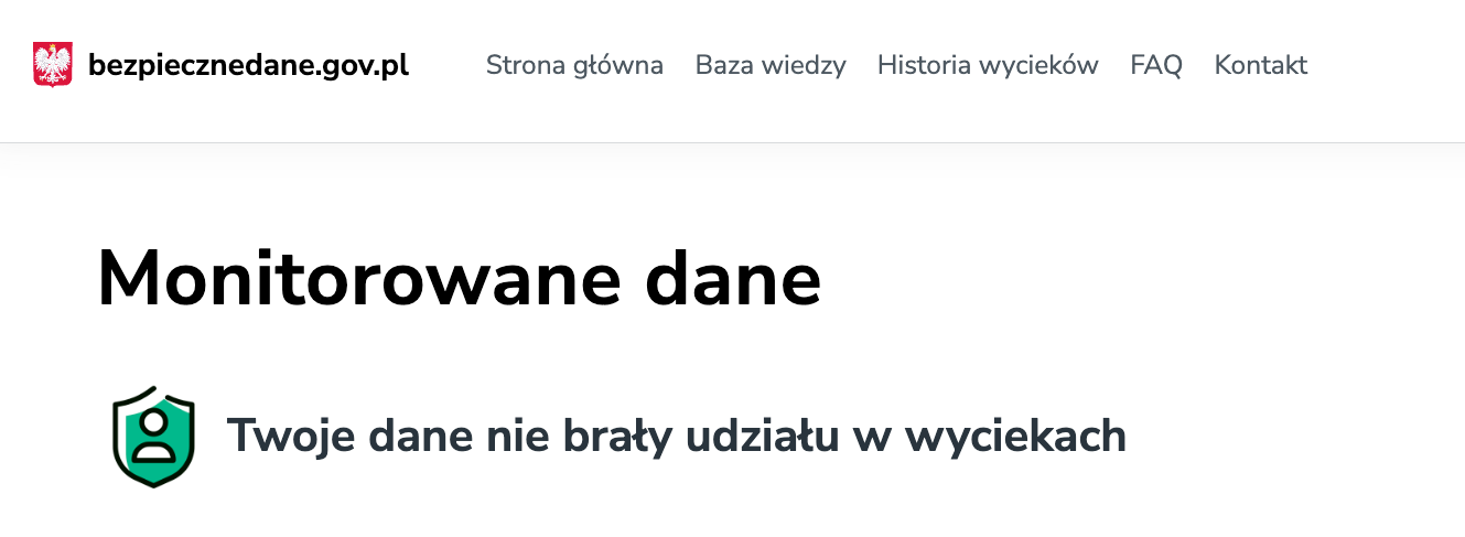 Wyciek PESEL - na stronie rządowej na razie nie da się sprawdzić czy nasze dane padły ofiarą ataku.